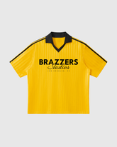 Collared Striped Brazzers Studios Soccer Jersey