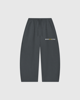 Unisex Waffle Barrel Leg Pants