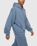 Unisex Vintage Wash Full Zip Boxy Hoodie