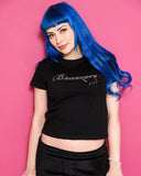 Rhinestone & Bow Tee