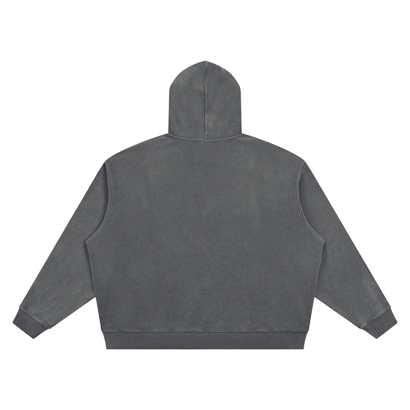 Unisex Vintage Wash Waffle Boxy Hoodie