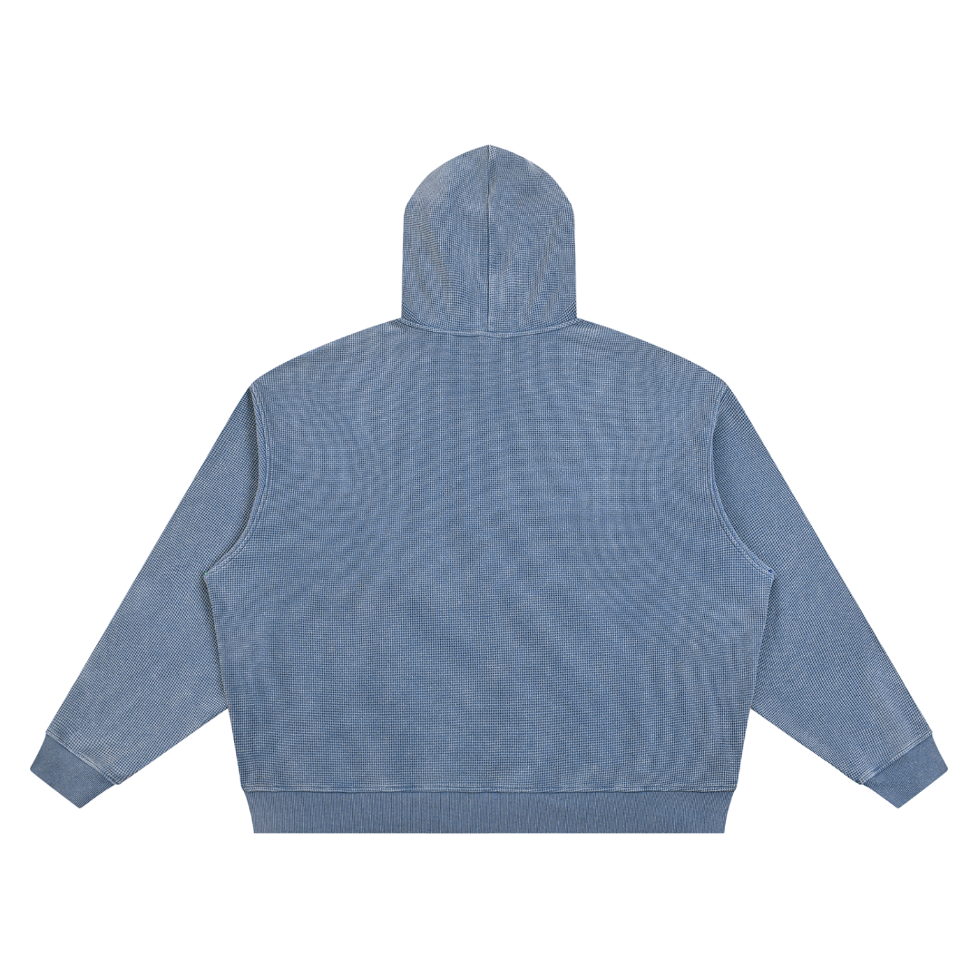 Unisex Vintage Wash Waffle Boxy Hoodie
