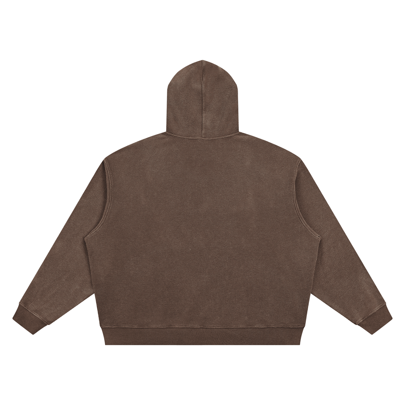 Unisex Vintage Wash Waffle Boxy Hoodie