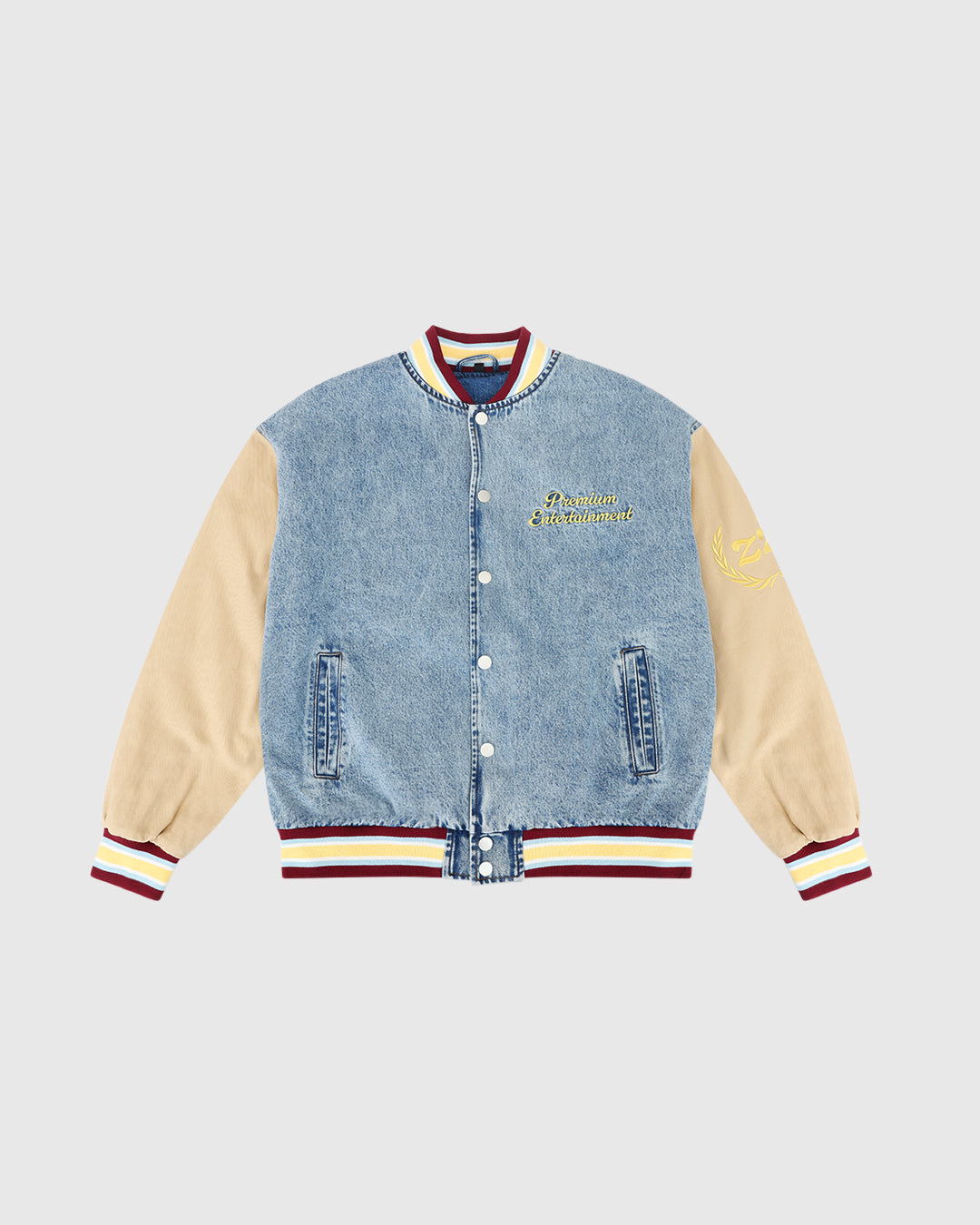 Denim Letterman Jacket