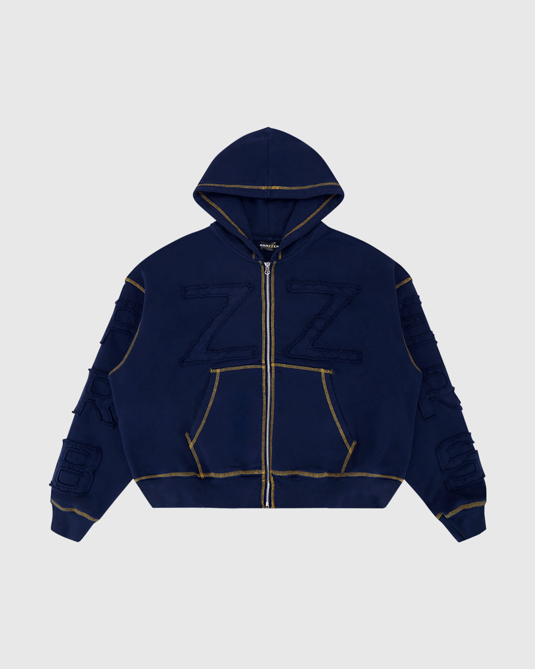 Oversized Boxy Zip-Up Hoodie