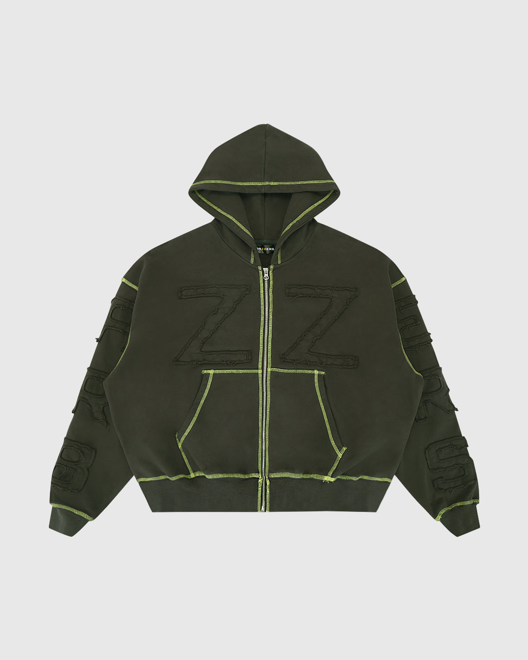 Oversized Boxy Zip-Up Hoodie