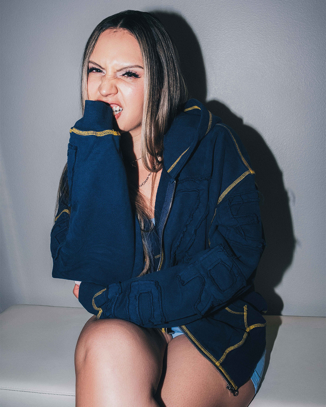 Boxy Zip-Up Hoodie