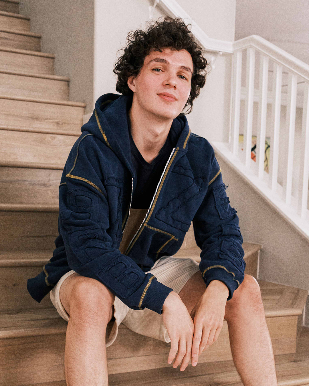 Boxy Zip-Up Hoodie