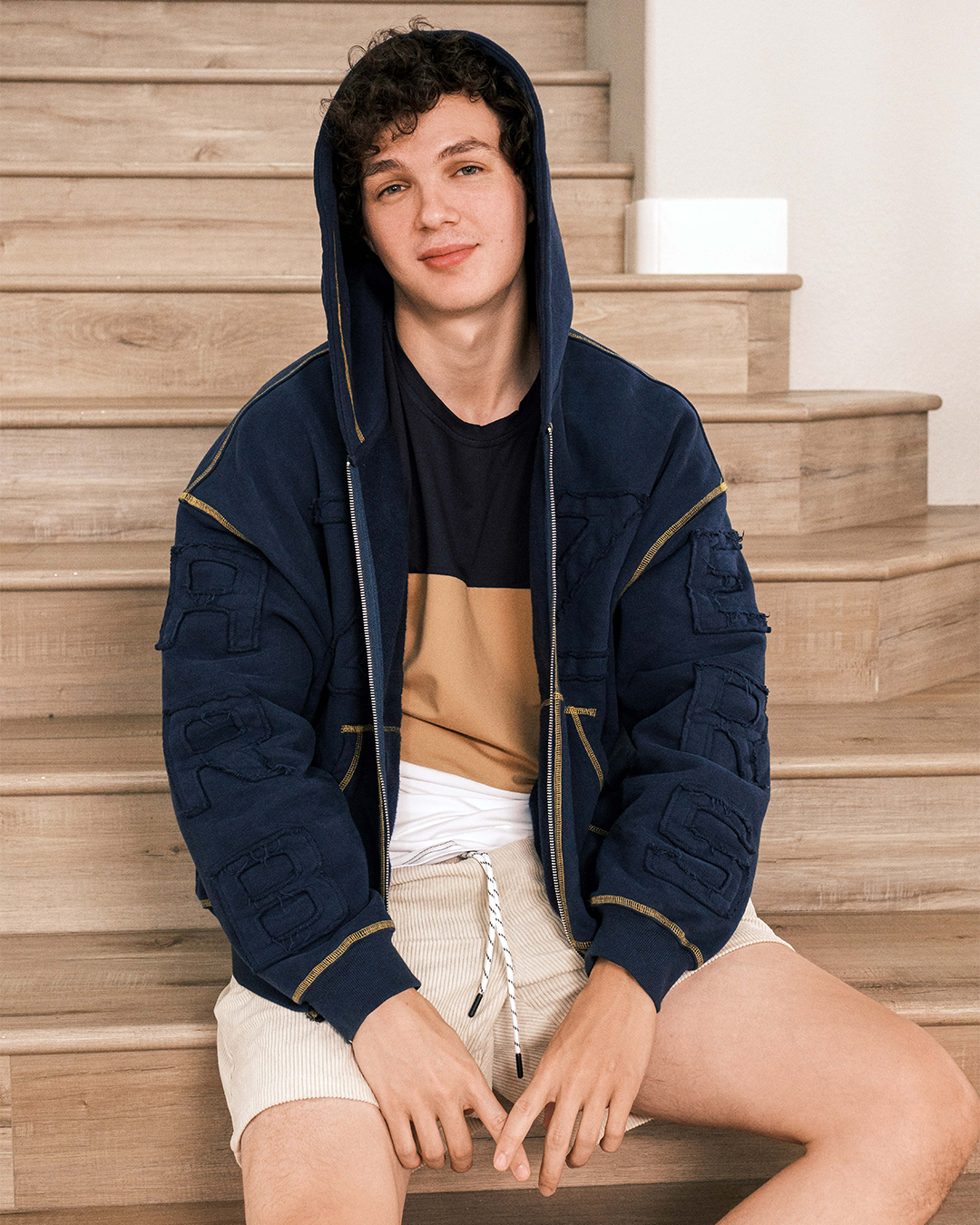 Boxy Zip-Up Hoodie