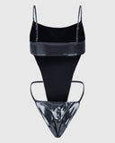 Metallic One-Piece Swimsuit