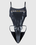 Metallic One-Piece Swimsuit