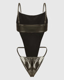 Metallic One-Piece Swimsuit