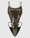 Metallic One-Piece Swimsuit