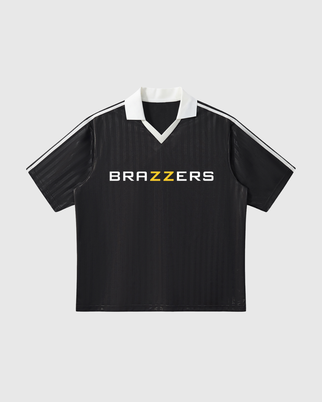 Collared Striped Soccer Jersey