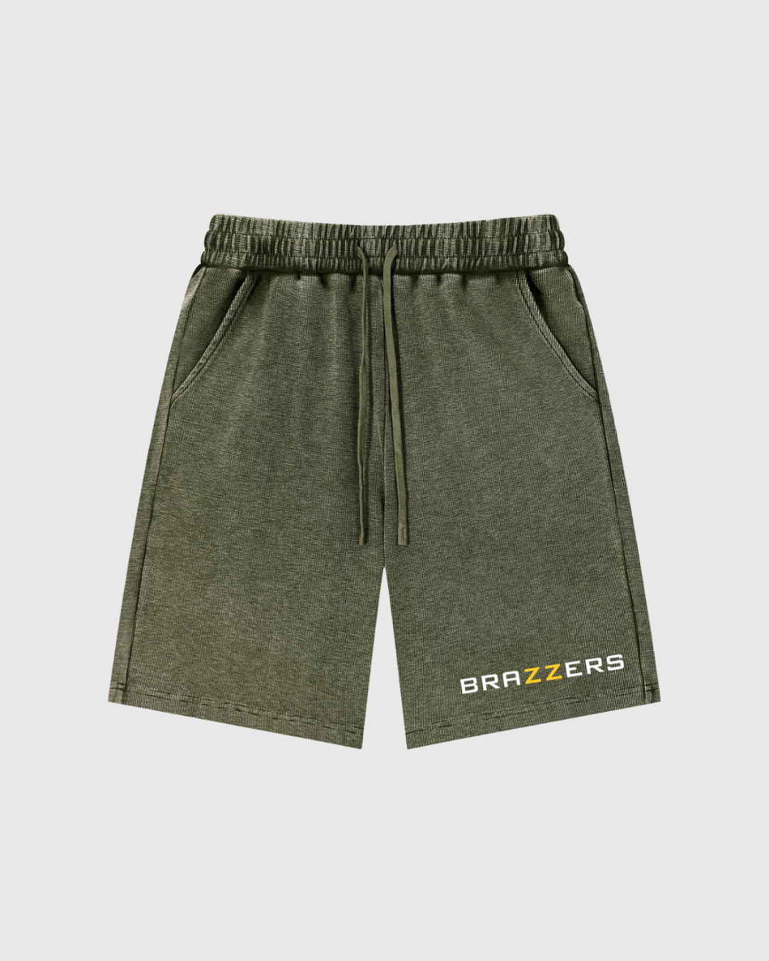 Mineral Wash Waffle Knit Shorts