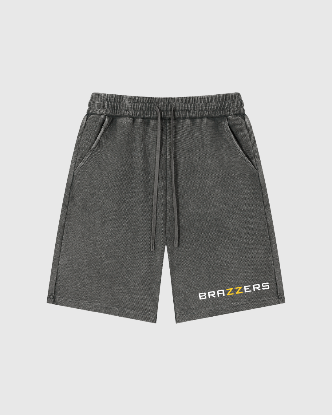 Mineral Wash Waffle Knit Shorts