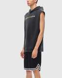 Snow Washed Sleeveless Hoodie