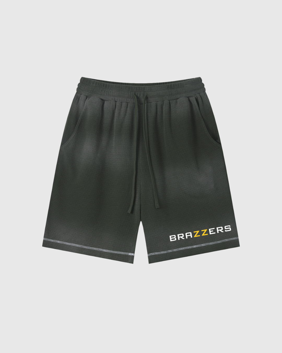 Sunfade Waffle Raw Hem Shorts