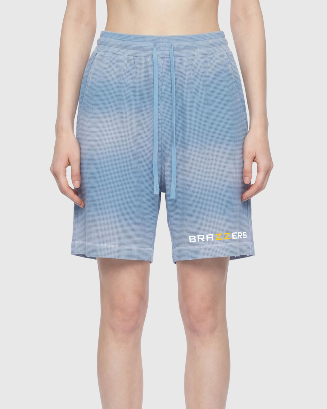 Sunfade Waffle Raw Hem Shorts