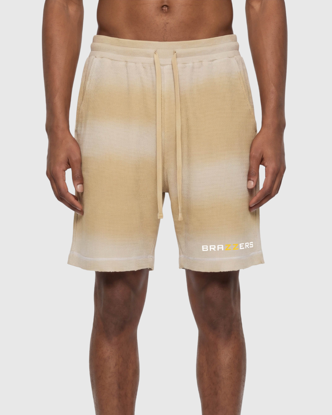 Sunfade Waffle Raw Hem Shorts