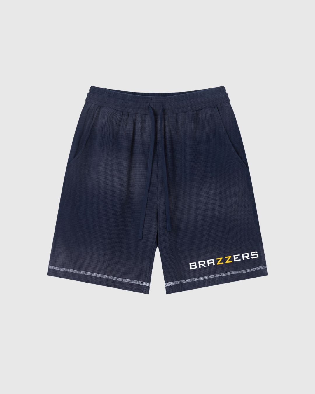 Sunfade Waffle Raw Hem Shorts