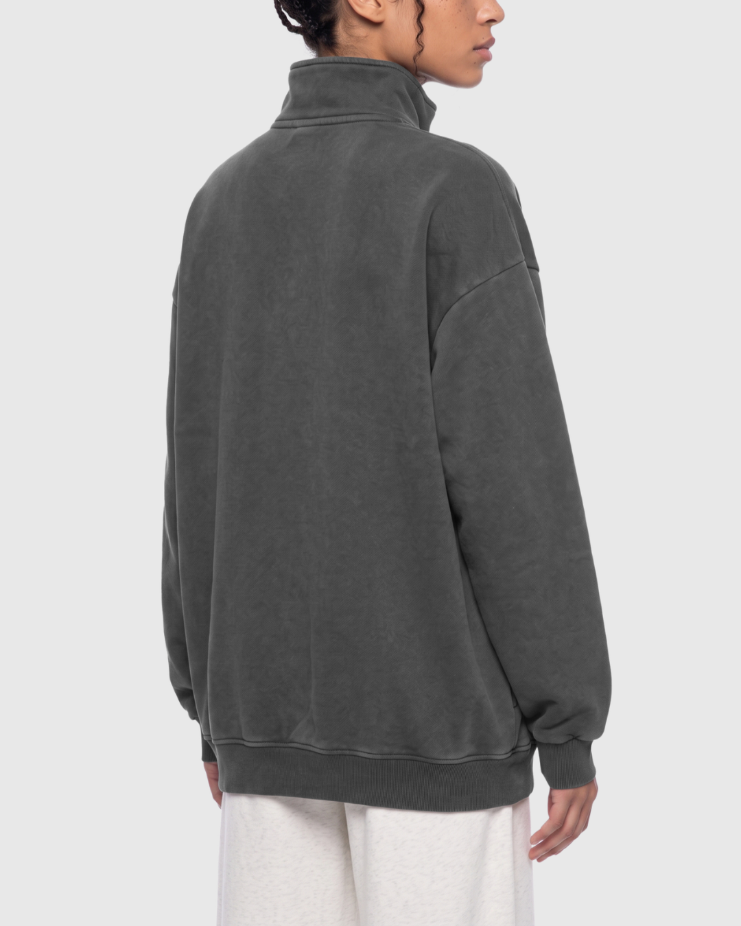 Unisex Vintage Wash Quarter Zip Sweatshirt