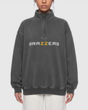 Unisex Vintage Wash Quarter Zip Sweatshirt