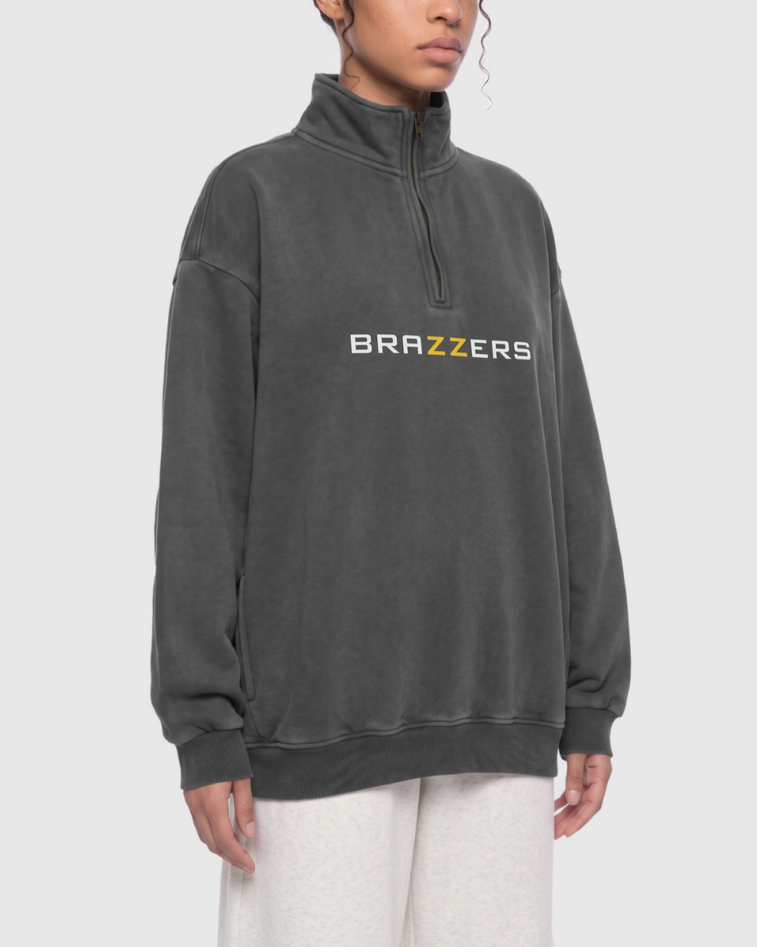 Unisex Vintage Wash Quarter Zip Sweatshirt