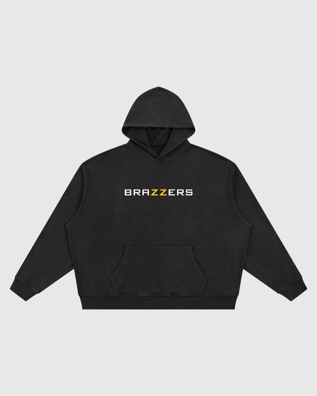 Unisex Vintage Wash Waffle Boxy Hoodie