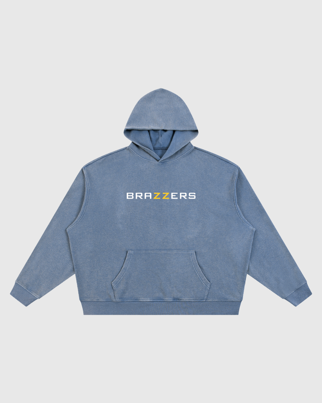 Unisex Vintage Wash Waffle Boxy Hoodie
