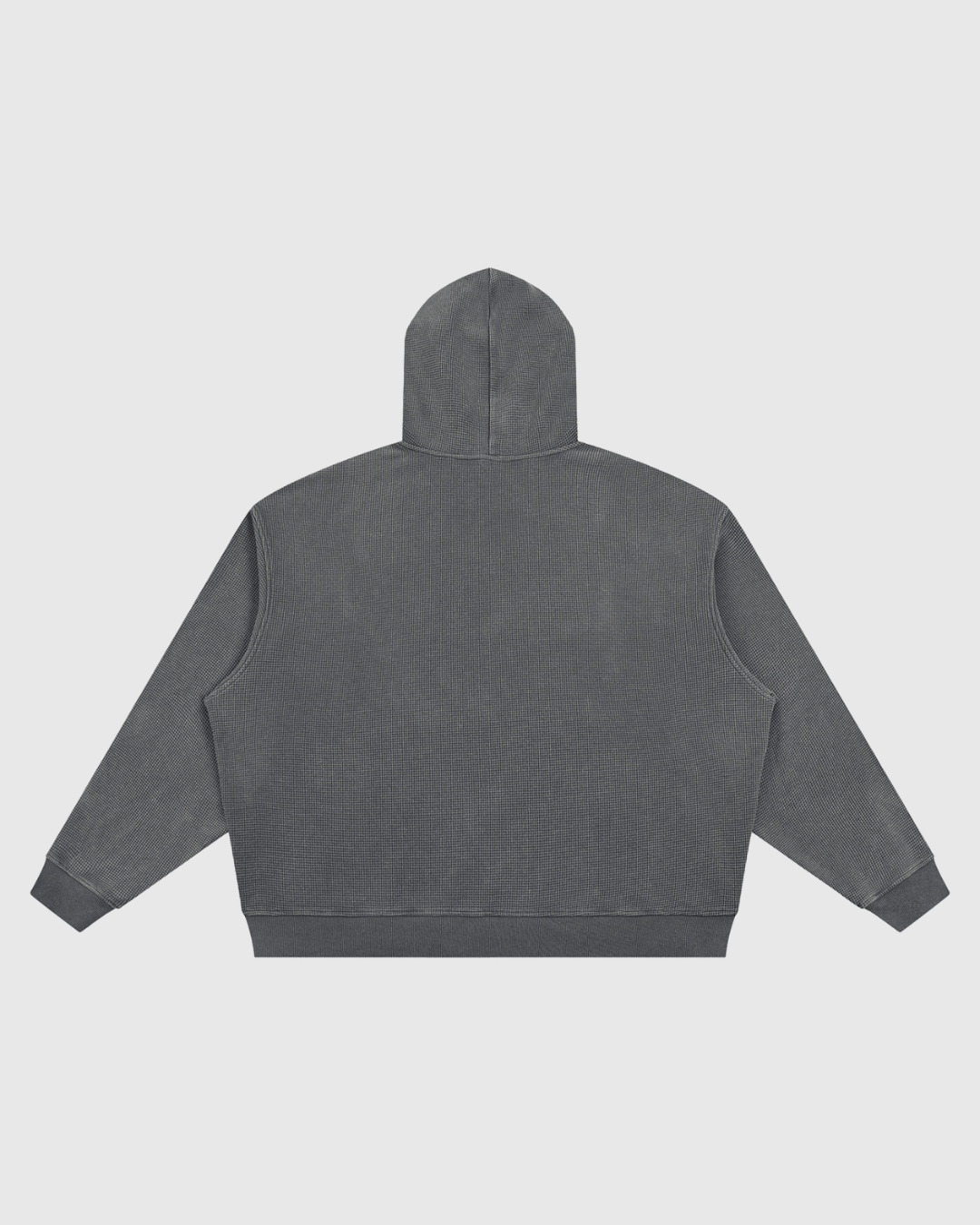 Unisex Vintage Wash Waffle Boxy Hoodie