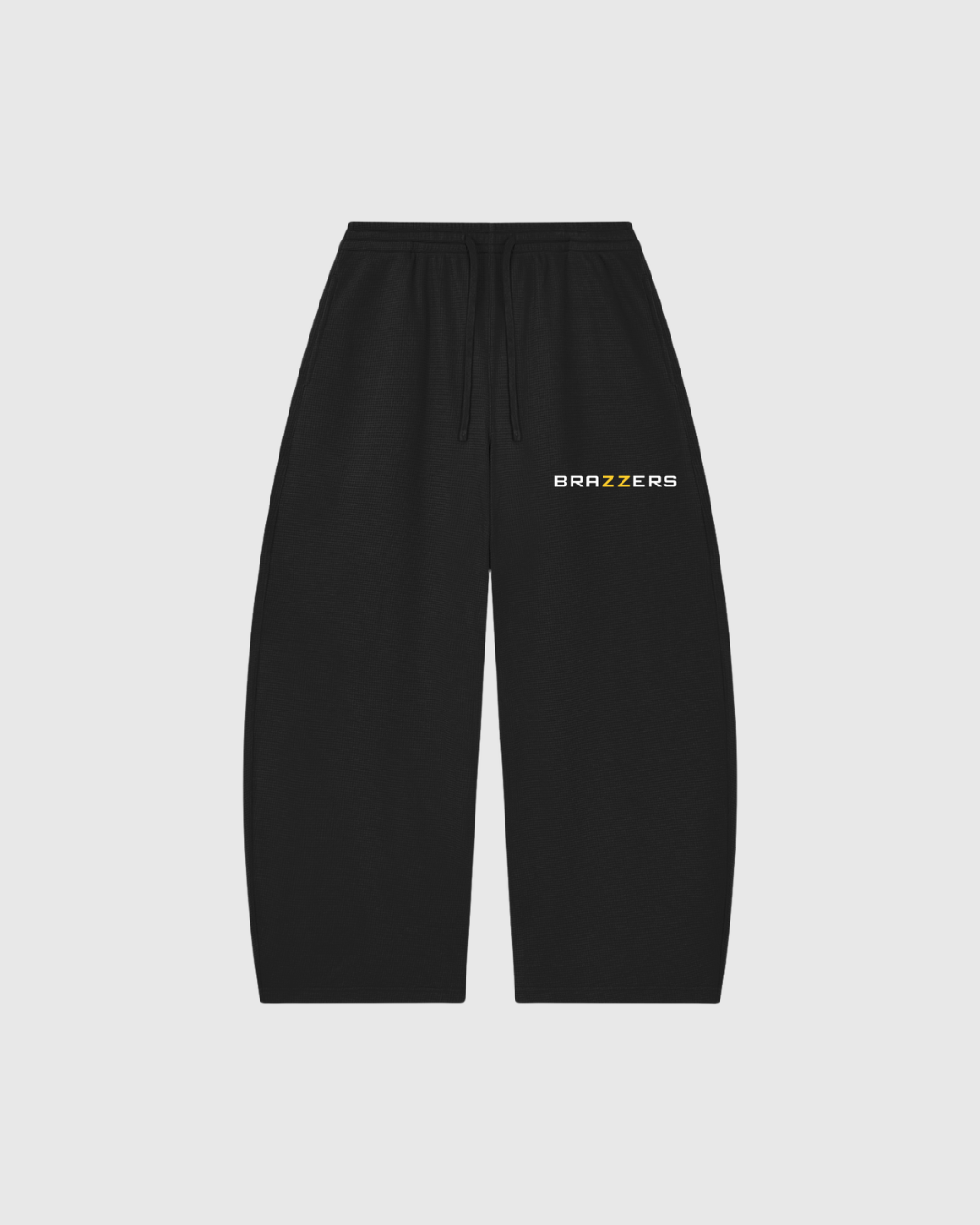 Unisex Waffle Barrel Leg Pants