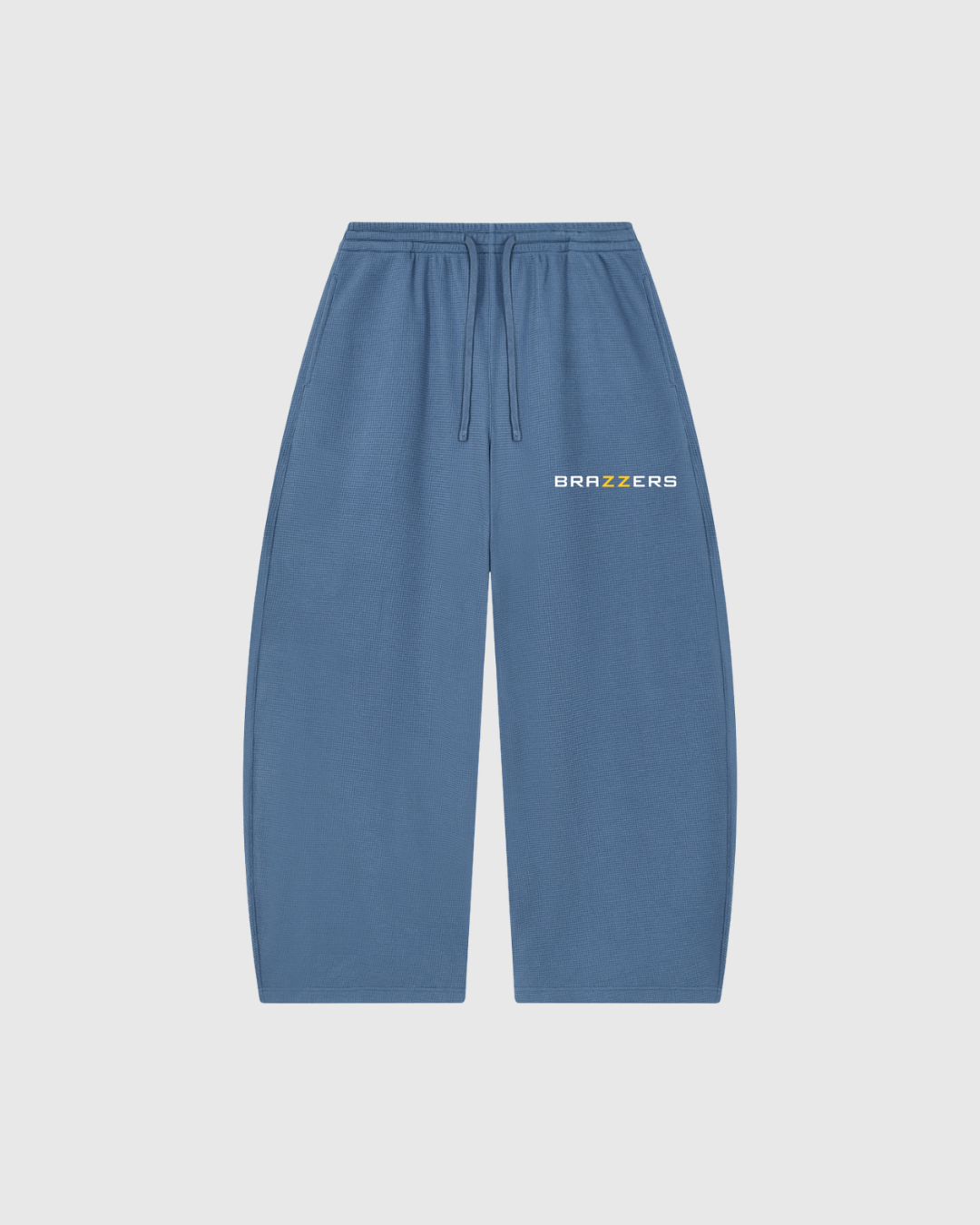 Unisex Waffle Barrel Leg Pants