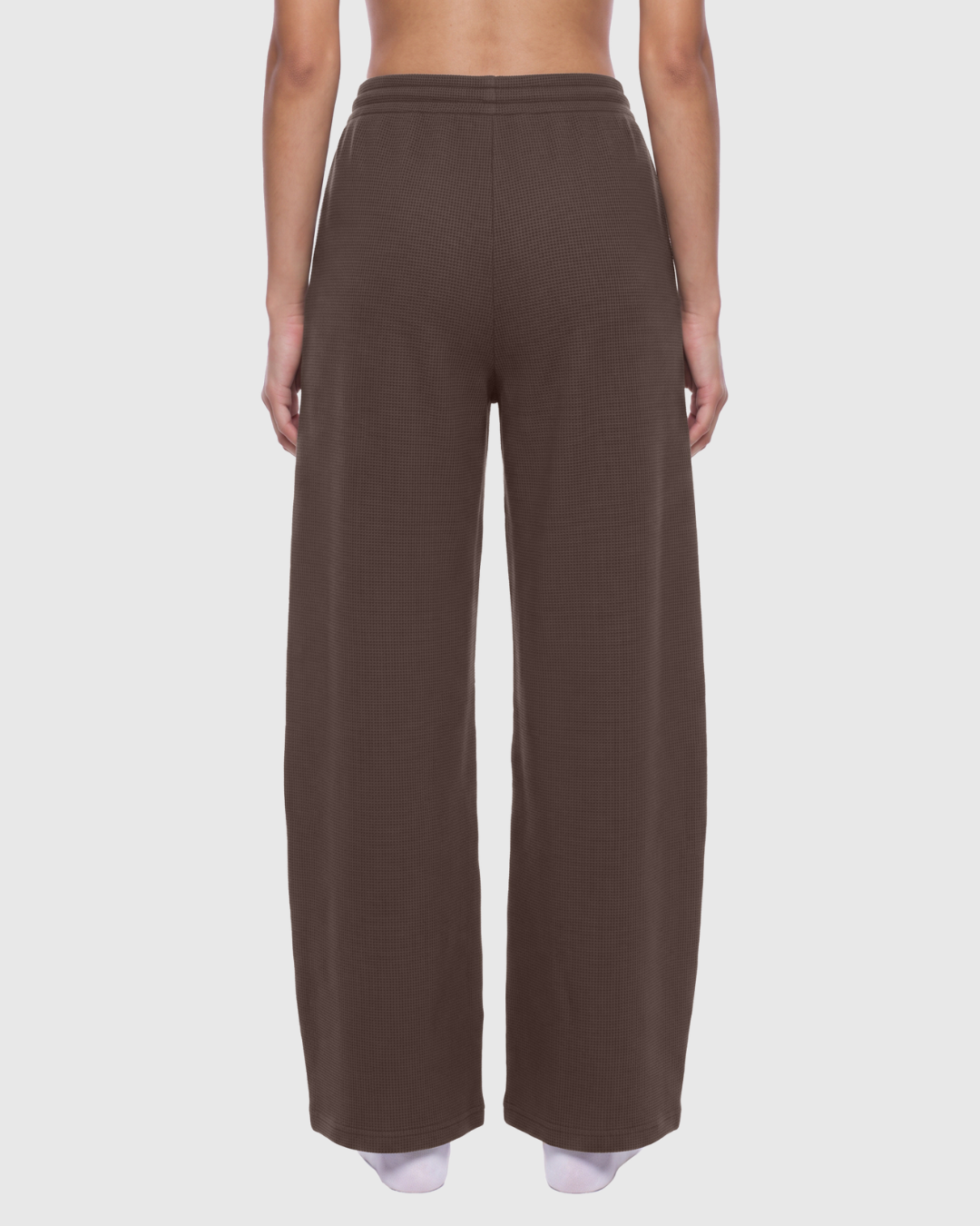 Unisex Waffle Barrel Leg Pants