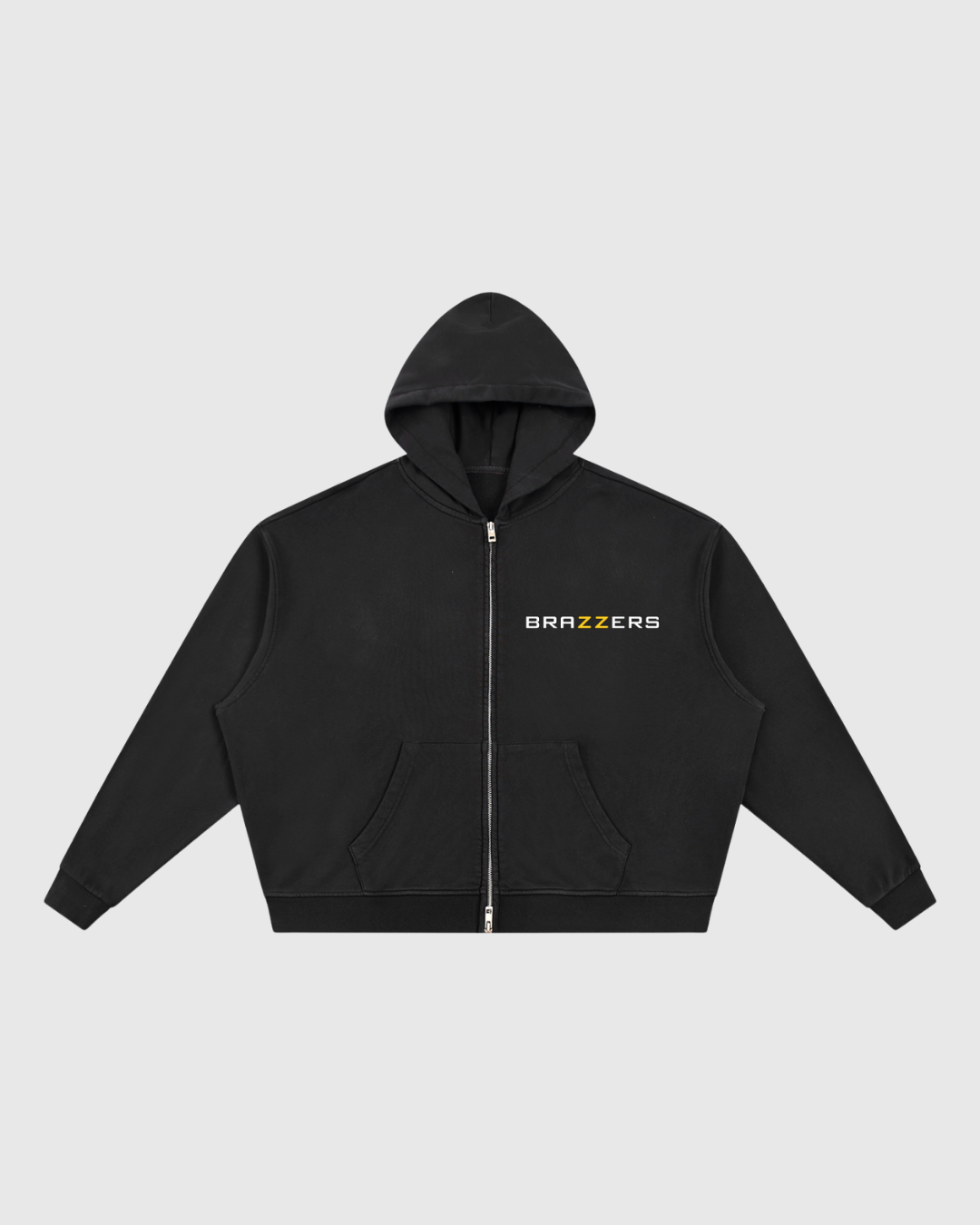 Unisex Vintage Wash Full Zip Boxy Hoodie