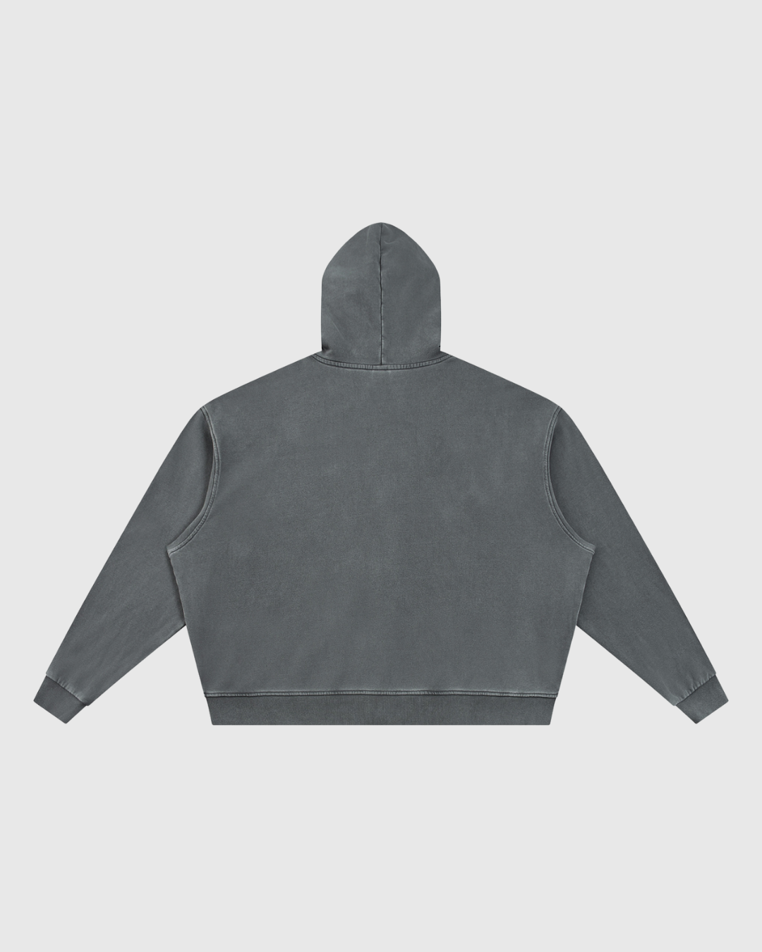 Unisex Vintage Wash Full Zip Boxy Hoodie