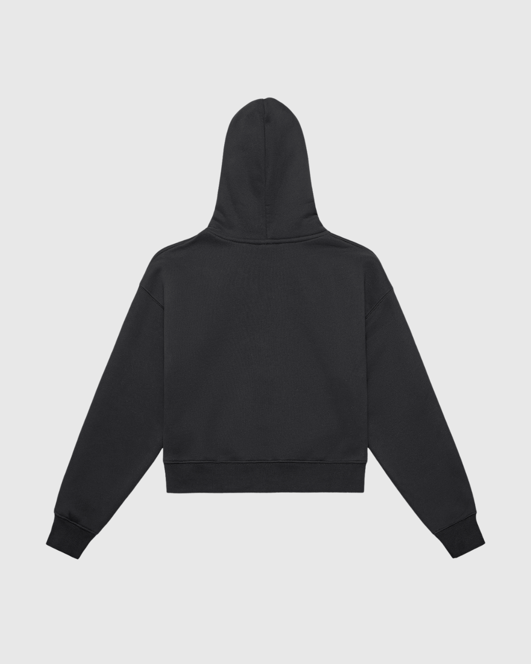 Women's Fleeced Zip-Up Cropped Hoodie