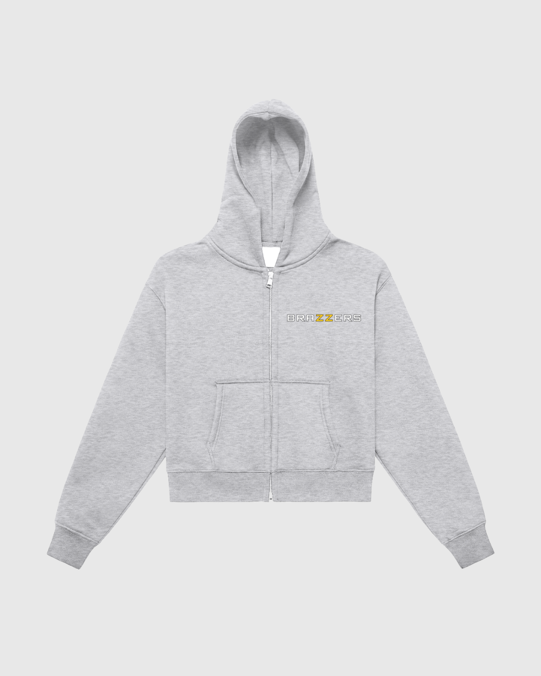 Women's Fleeced Zip-Up Cropped Hoodie