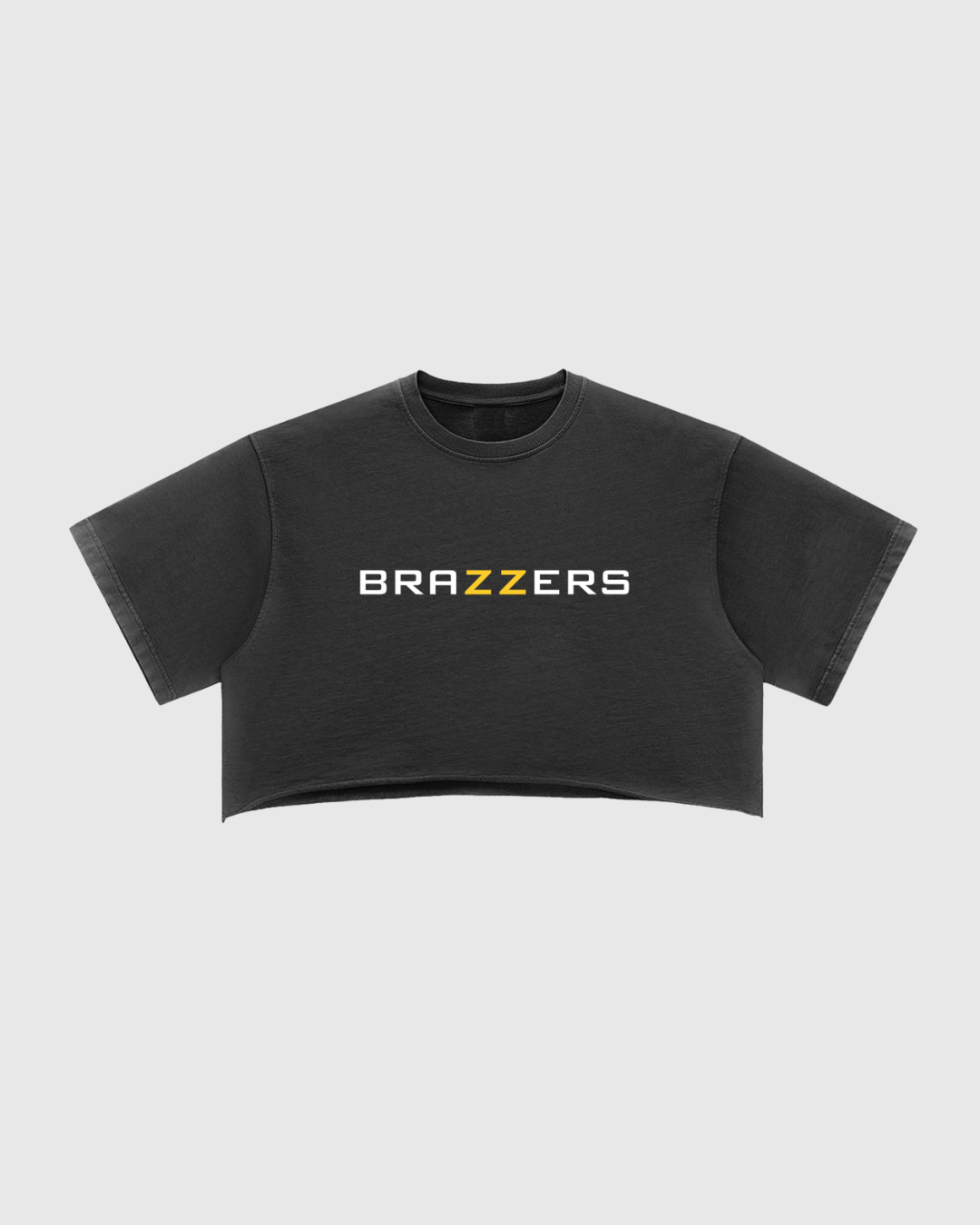 Women's Snow Washed Raw Edge Crop Tee