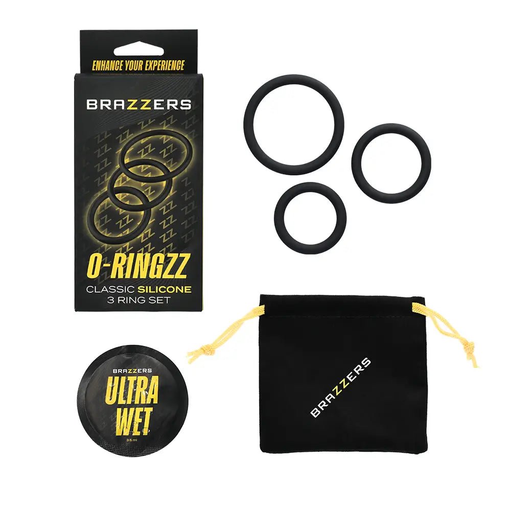 Brazzers Toys O-Ringzz 3pc Silicone Cock Ring Set