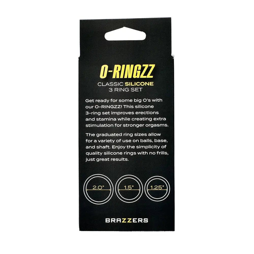 Brazzers Toys O-Ringzz 3pc Silicone Cock Ring Set