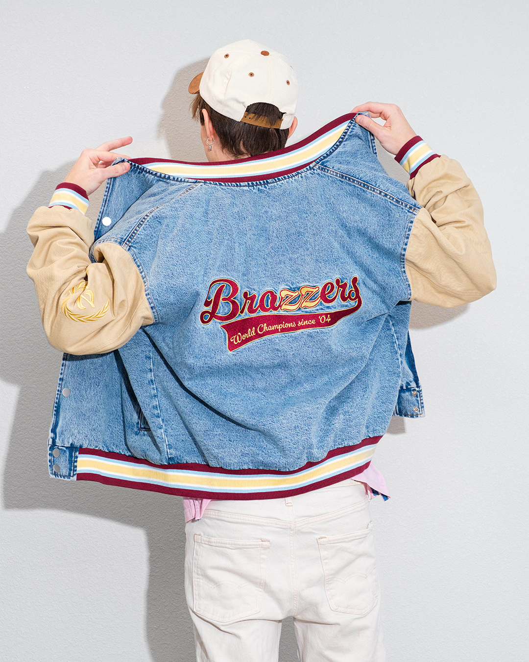 Denim Letterman Jacket