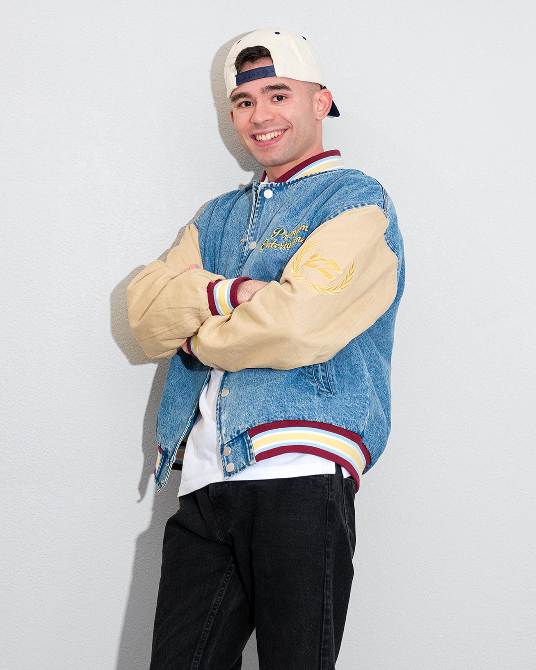 Denim Letterman Jacket