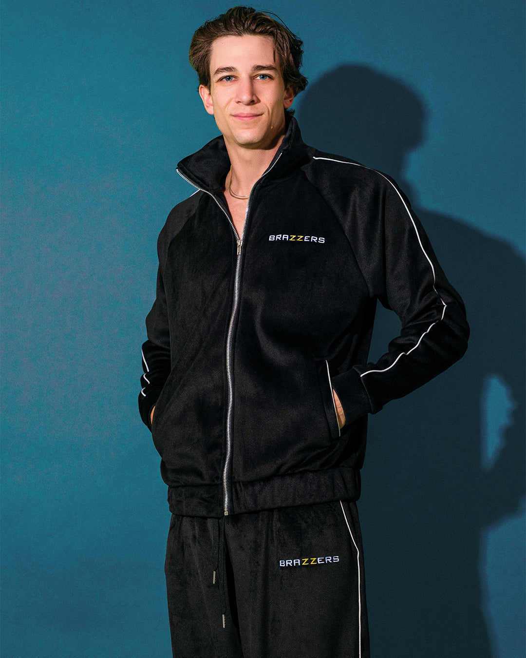 Men's Double Face Velvet Zip-Up Jacket