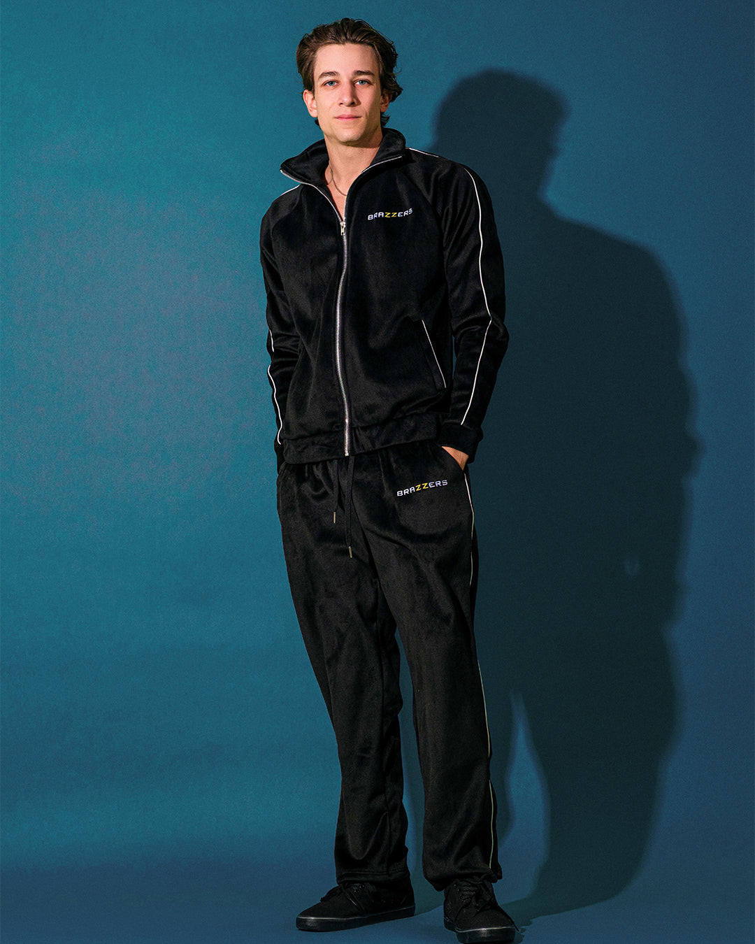Men's Double Face Velvet Zip-Up Jacket