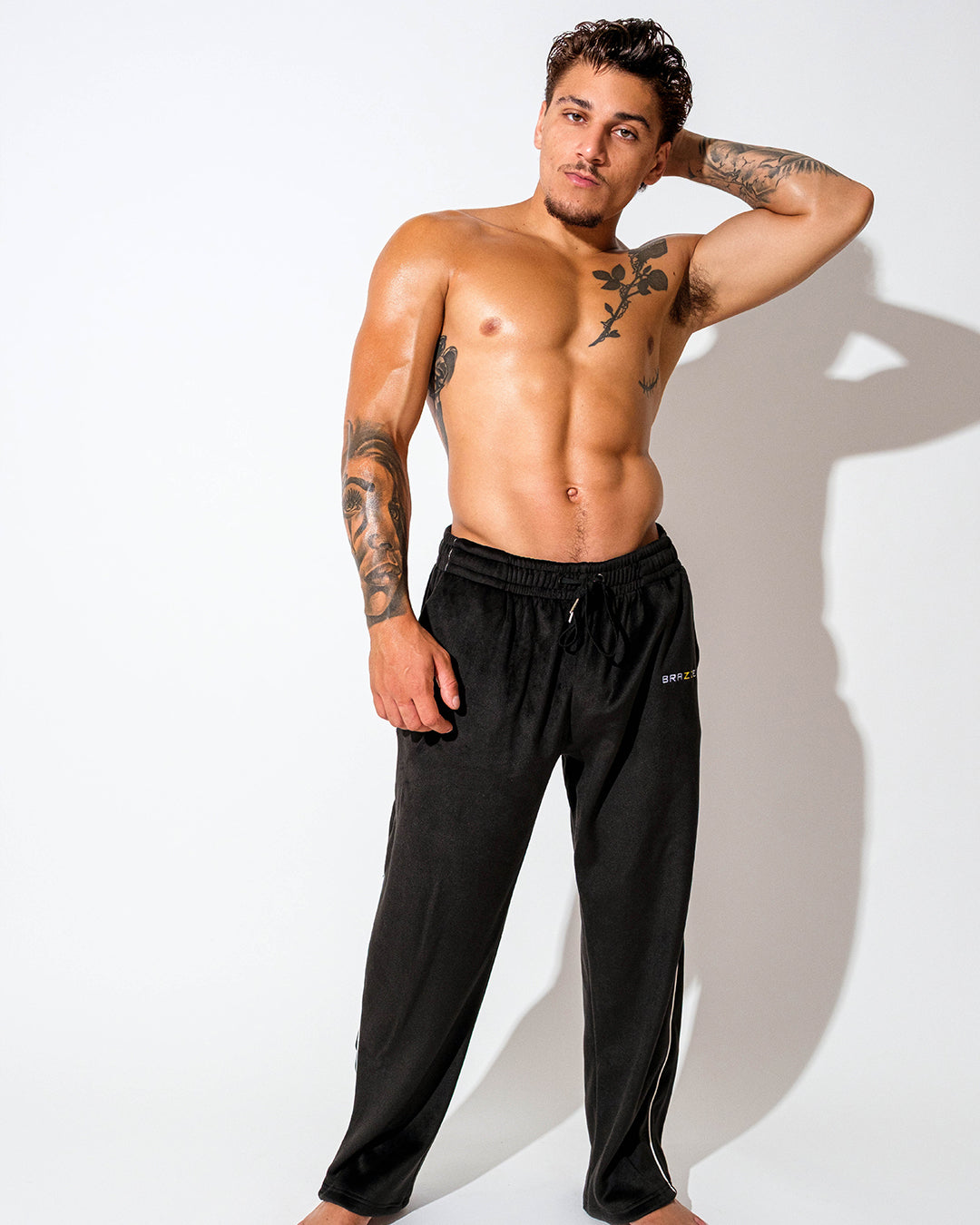 Men's Double Face Velvet Straight Pants