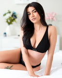 Ribbed Plunge Bralette