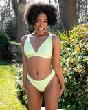 Ribbed Plunge Bralette