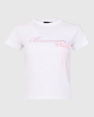 Rhinestone & Bow Tee