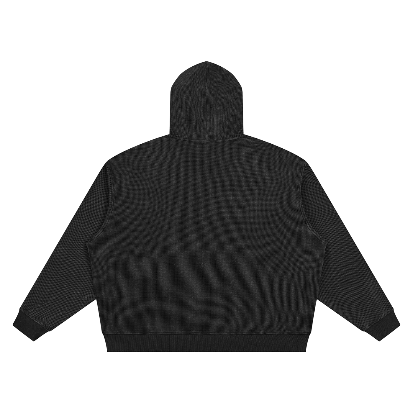 Unisex Vintage Wash Waffle Boxy Hoodie